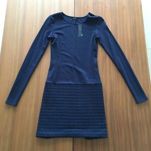 Theory MiMi Q Classical Long Sleeve Dress Petite